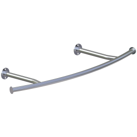 Arara fixa arco premium 1.20 m cromada