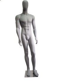 Manequins masculino bombado pernas retas concreto toque aveludado braos retos