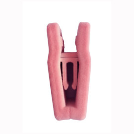 Presillha de veludo rosa