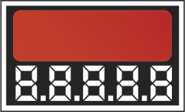 Etiqueta de preo numerada vermelho