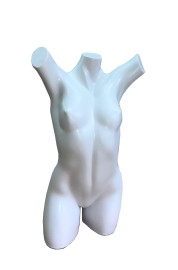 Manequim Busto Expositor Para Roupas De Banho Vitrine Lojas Cor Branco