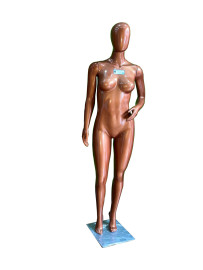Manequim feminino cara de ovo fitness rose gold